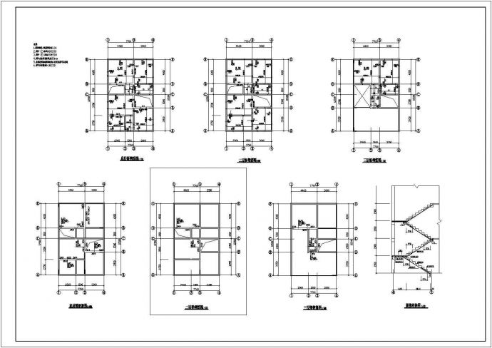 南京市溪北花园小区3层砖混结构单体别墅建筑设计CAD图纸（含结构图）_图1