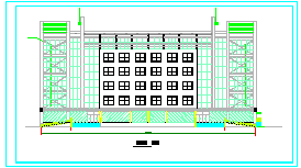 高层大厦cad建筑施工设计图纸-图二