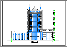高层南方星级酒店CAD建筑设计方案图_图1