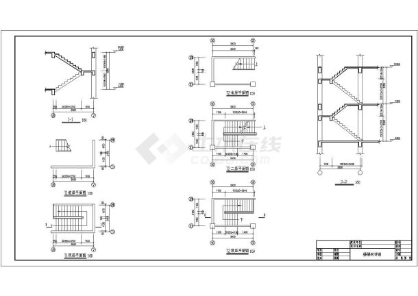 某现代拼合住宅楼建筑设计施工全套方案CAD图纸-图一