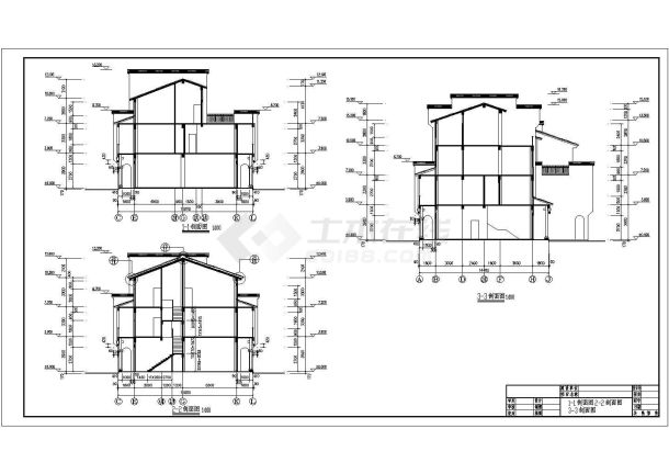 某现代拼合住宅楼建筑设计施工全套方案CAD图纸-图二