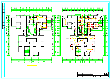高层住宅楼详细电气CAD施工设计图-图二