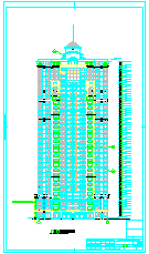 高层住宅四户一梯全套建筑设计CAD图纸