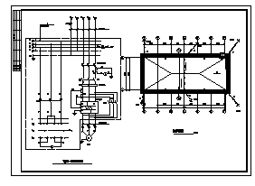 某消耗油库综合泵房电气施工cad图（含一次接线原理图）-图一