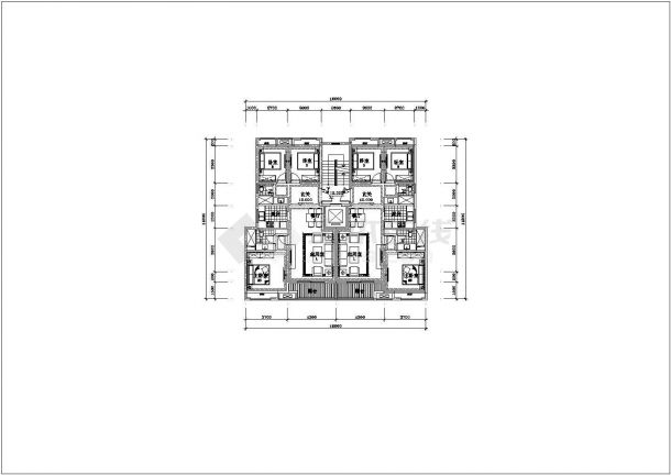 某城中高层洋房住宅建筑项目设计施工CAD图纸-图一