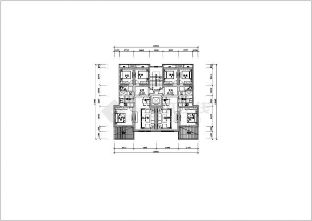 某城中高层洋房住宅建筑项目设计施工CAD图纸-图二