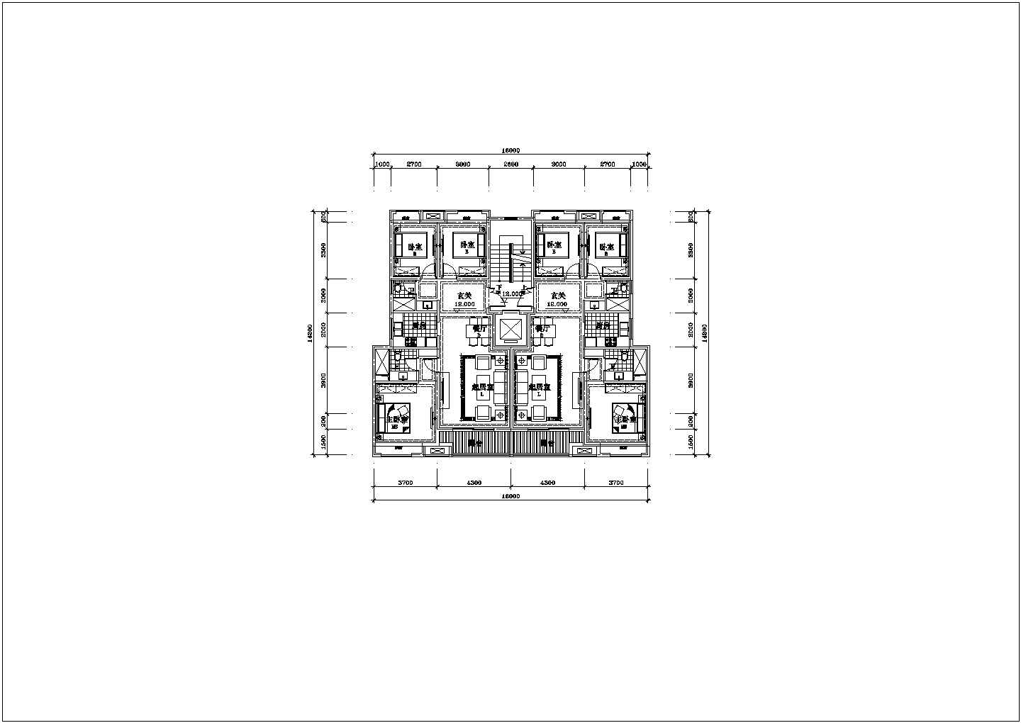 某城中高层洋房住宅建筑项目设计施工CAD图纸