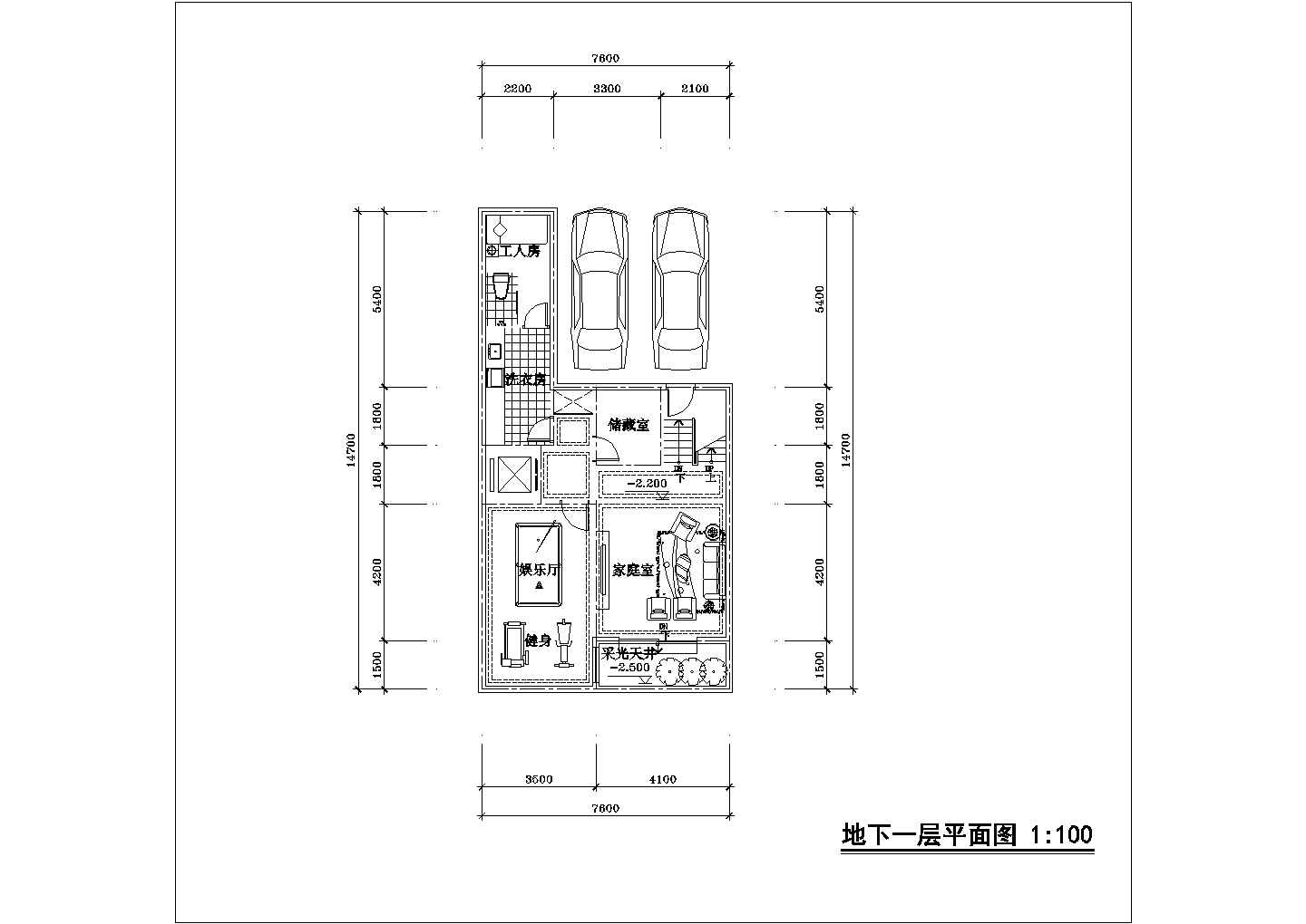 某城中联排三房住宅建筑标准化户型设计施工CAD图纸