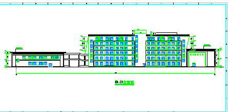 公司办公楼全套CAD施工设计建筑图-图一