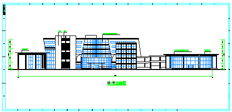 公司办公楼全套CAD施工设计建筑图-图二