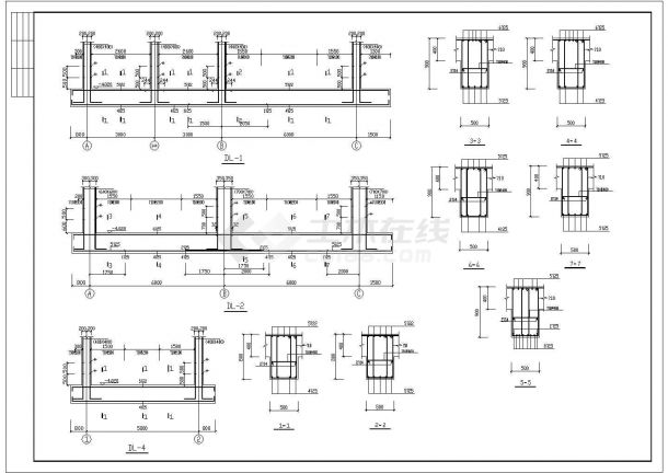 工业车间小钢结构设计施工CAD图-图二