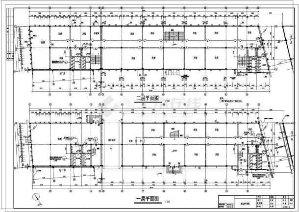 办公楼设计_5047.749平方米四层框架办公楼招标文件、清单、CAD图纸22张cad 图纸-图二