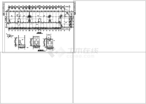 芜湖市红花山路某小区4730平6层框架结构住宅楼全套建筑设计CAD图纸-图一