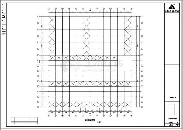 厂房设计_南京某公司钢结构厂房工程CAD施工图-图一