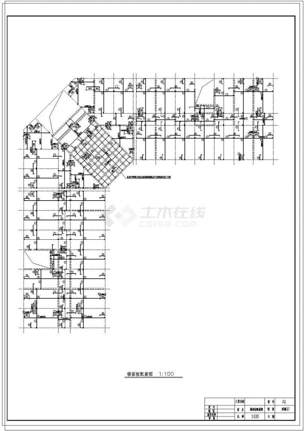 土木工程毕业设计_6500平米五层旅馆毕业设计（结构计算书、工程量清单、施组、CAD图、施工进度表）cad图纸-图一