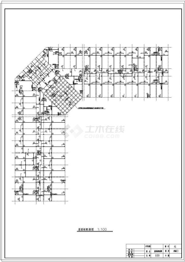 土木工程毕业设计_6500平米五层旅馆毕业设计（结构计算书、工程量清单、施组、CAD图、施工进度表）cad图纸-图二
