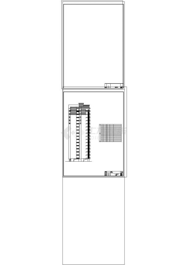7662.38㎡17层住宅楼土建工程招标控制价（含CAD图全套、清单计价）cad图纸-图二