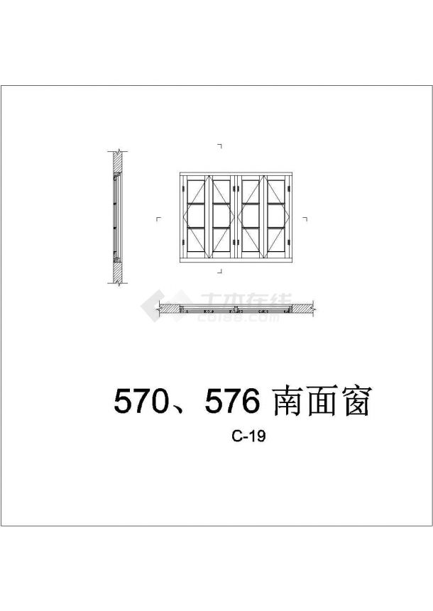 某地区旅游产业仿古建筑设计施工CAD图纸-图二