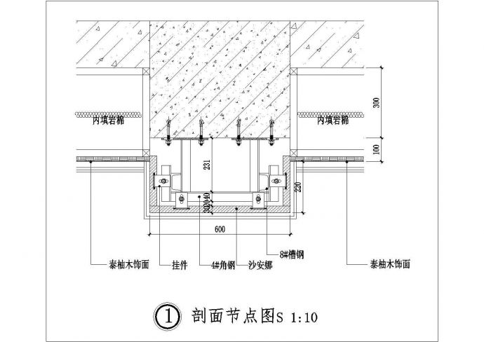 某石材方柱节点图CAD构造设计图_图1