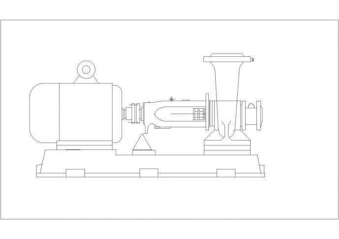 某泵标准螺杆泵CAD构造设计图_图1