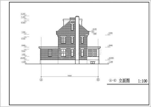 某居民小区住宅建筑设计施工全套方案CAD图纸-图一