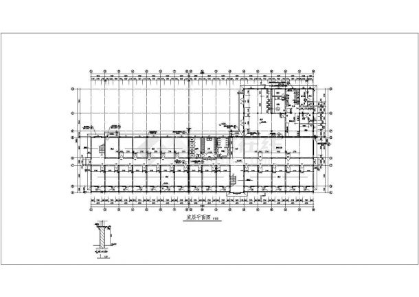 某工业园职工宿舍楼建筑设计施工全套方案CAD图纸（含设计说明）-图二