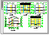 某地农村别墅建筑施工设计CAD图-图二
