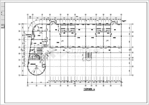 某3176平方米三层幼儿园教学楼全套建筑设计施工图（含建筑设计说明）-图二