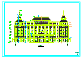 欧式办公楼CAD全套建筑图纸-图二