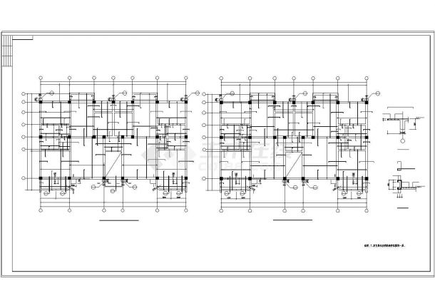 生态园区建筑工程结构设计CAD施工图纸-图二