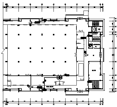 某单层电子厂零件楼电气施工cad图(含照明配电，动力设计)_图1