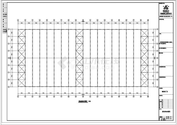 厂房设计_水头某公司钢结构厂房设计CAD方案图-图二
