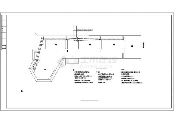 某2116平方米四层实验中学教学楼电气cad图纸设计方案-图一