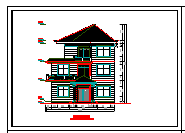 某地三层别墅设计CAD图纸大全_图1
