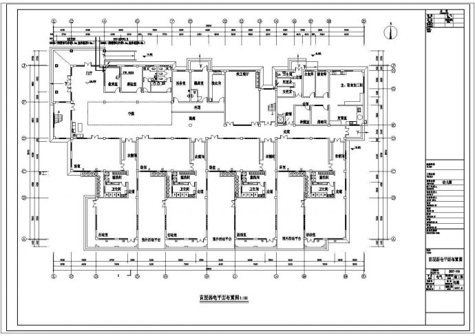某五层小学教学楼电气及弱电cad图纸设计_图1