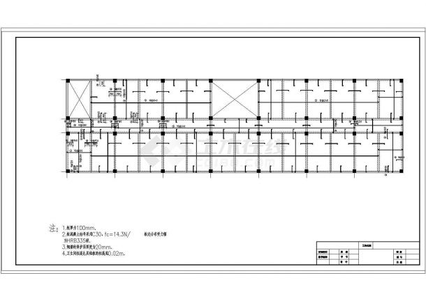 办公楼设计_建筑面积为4073.3平米，五层框架办公楼（计算书、建筑、结构图、开题报告）cad图纸-图二