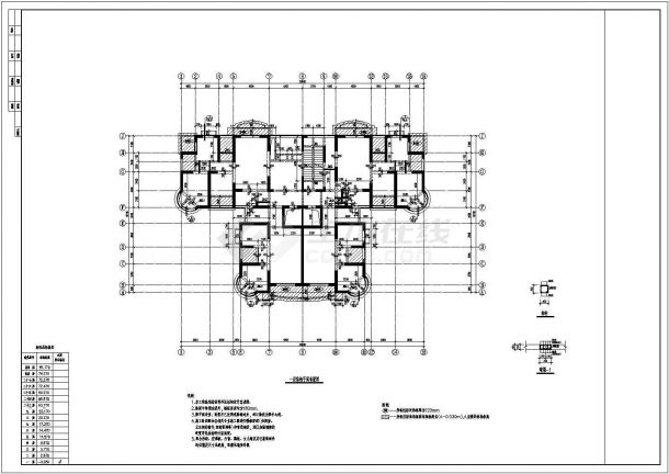 江苏省某27层框剪结构住宅楼设计cad全套结构施工图（甲级院设计）-图二