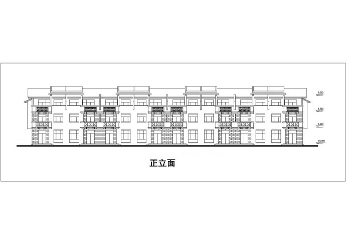 郑州海悦花园小区2层砖混住宅楼建筑设计CAD图纸（含阁楼/总图/2套方案）_图1