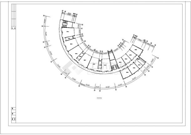 某四层幼儿园舞蹈室建筑设计施工方案cad图纸，共6张-图二