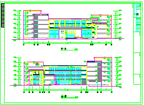 近期设计某大学教学楼建筑cad施工设计图_图1