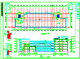 近期设计某大学教学楼建筑cad施工设计图-图二