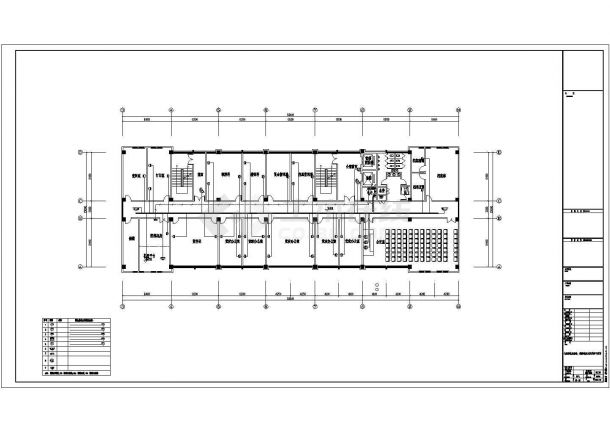 某多层医疗卫生综合办公楼（建筑面积16082.14平方米）强弱电设计cad全套电气施工图（含设计说明，64张图，新火规 新照明）-图二