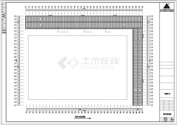 厂房设计_西安公司钢结构厂房工程CAD施工图-图二