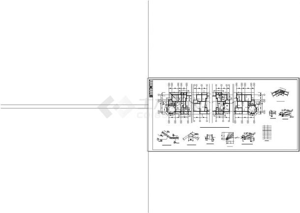武汉某组团住宅结构设计CAD施工图纸-图二