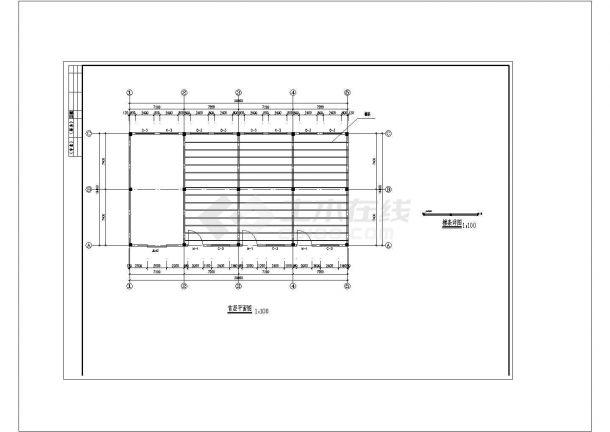 厂房设计_单层小厂房建筑方案cad图纸设计-图二