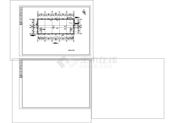 厂房设计_2层740.28平米精密仪表厂房建筑施工图cad图纸设计-图一