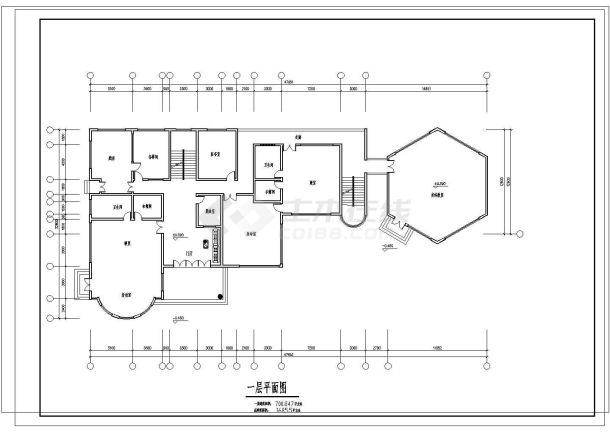 6班3层1685.5平米幼儿园建筑方案设计图-图一