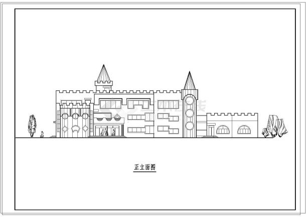 6班3层1685.5平米幼儿园建筑方案设计图-图二