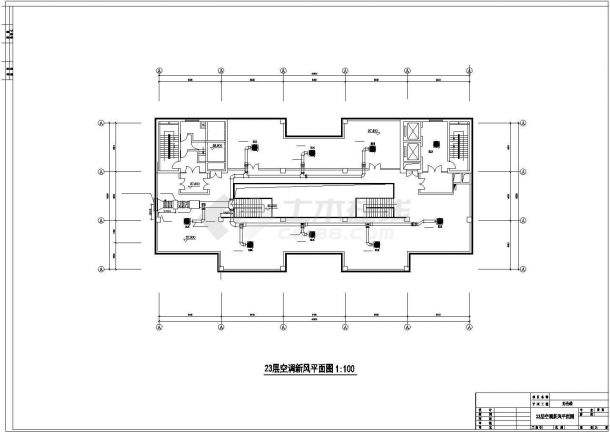 高层办公楼多联机设计CAD图纸-图二