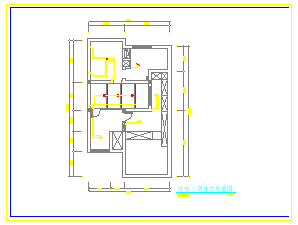 两层别墅室内装修cad平面设计图-图二